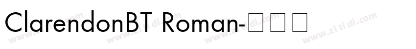 ClarendonBT Roman字体转换